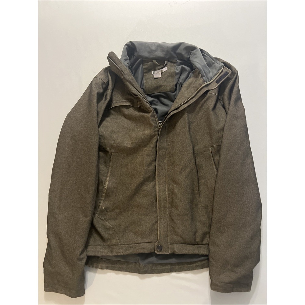 REI outdoor work jacket coat men's size S workwear waterproof green Olive